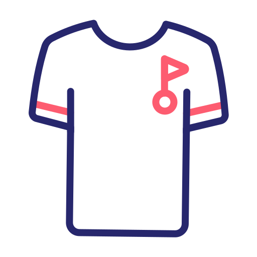 shirt Generic Outline Color icoon