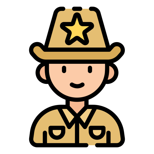 Sheriff Good Ware Lineal Color icon