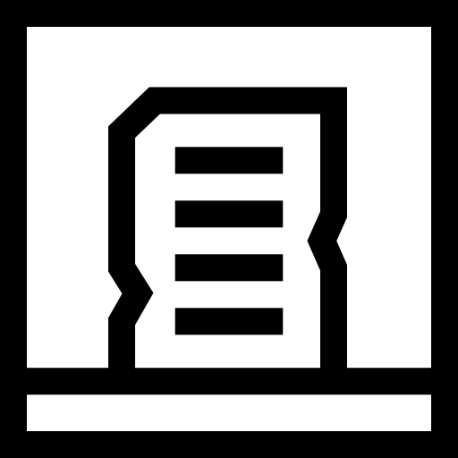 manuscript Basic Straight Lineal icoon