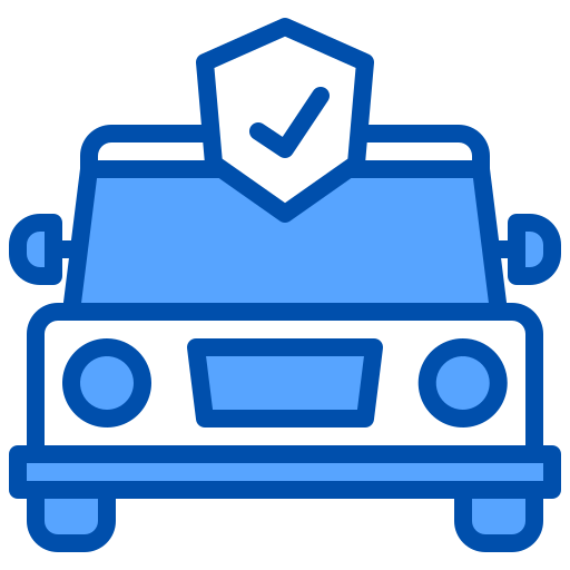 Car insurance xnimrodx Blue icon