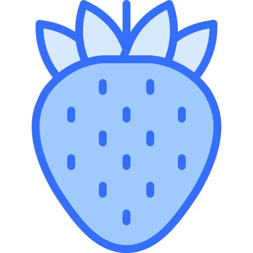 aardbei Coloring Blue icoon
