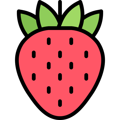 fraise Coloring Color Icône