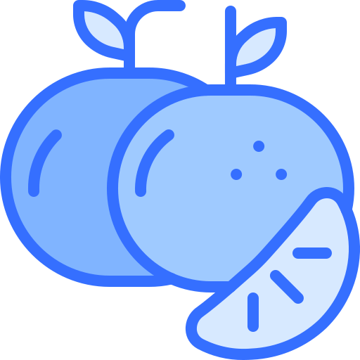 mandarijn Coloring Blue icoon
