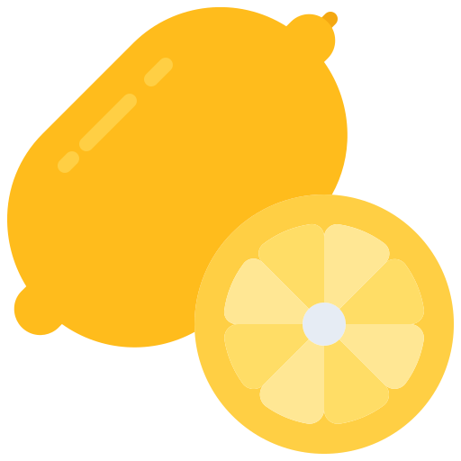 cytrynowy Coloring Flat ikona