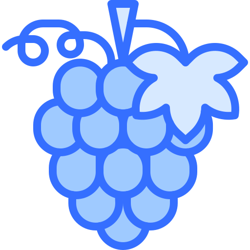 raisin Coloring Blue Icône