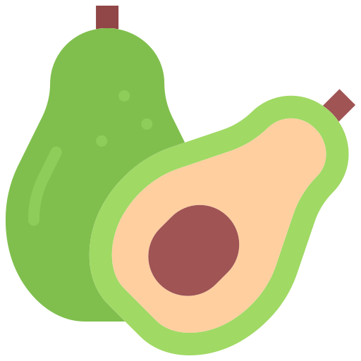 avocado Coloring Flat icoon