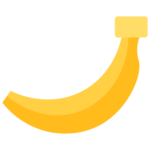 Банан Coloring Flat иконка