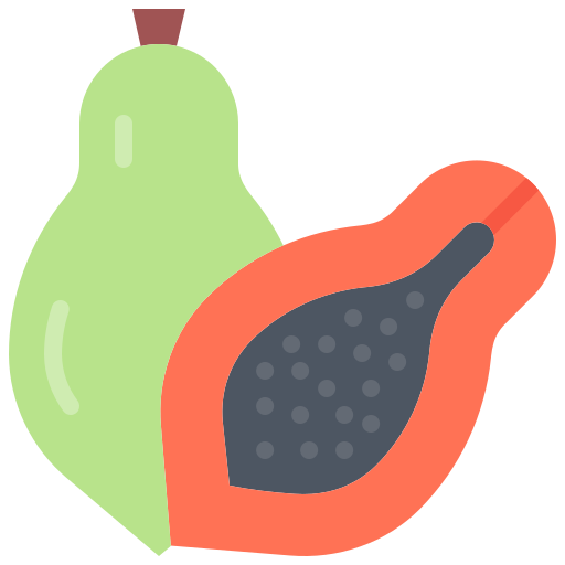 papaja Coloring Flat icoon