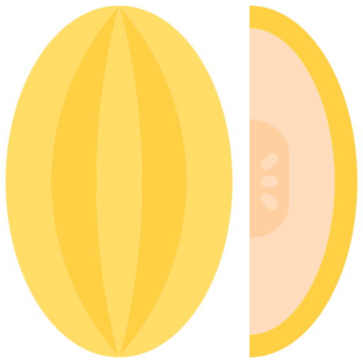 Melon Coloring Flat icon