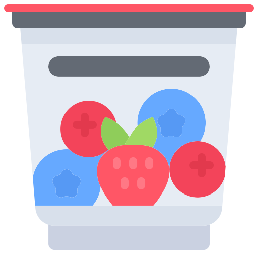 Yogurt Coloring Flat icon