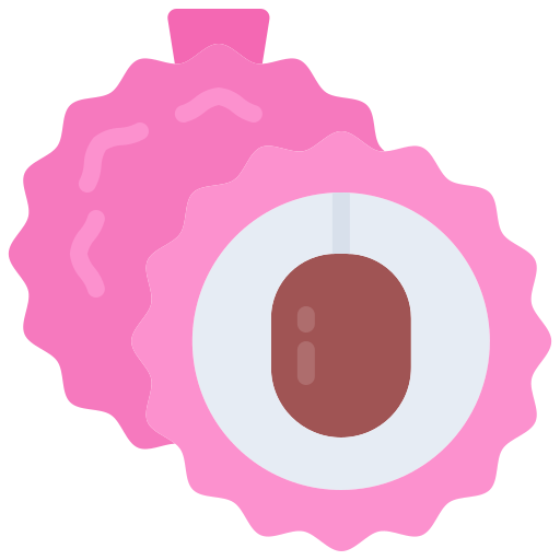 Lychee Coloring Flat icon