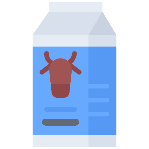 leche Coloring Flat icono