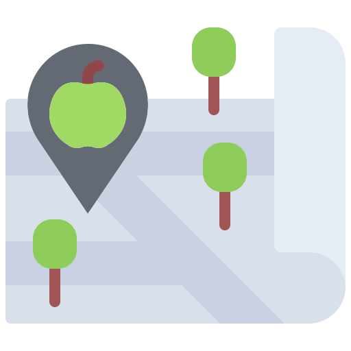 Map Coloring Flat icon