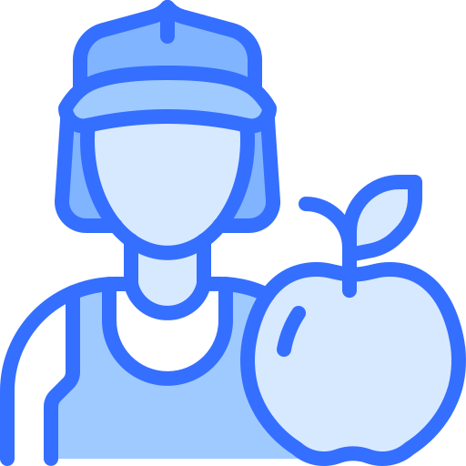 Seller Coloring Blue icon