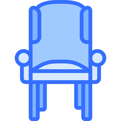 Armchair Coloring Blue icon