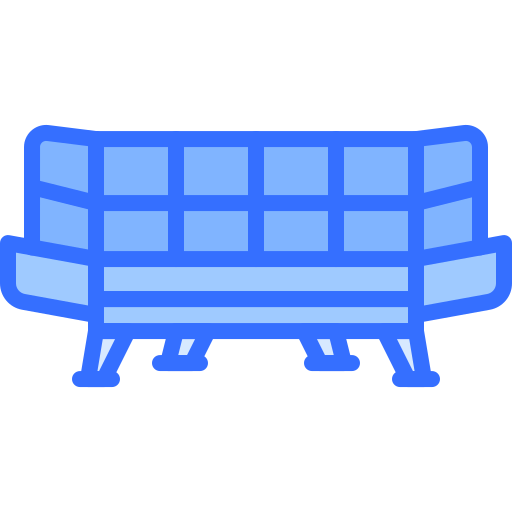 sofa Coloring Blue icon