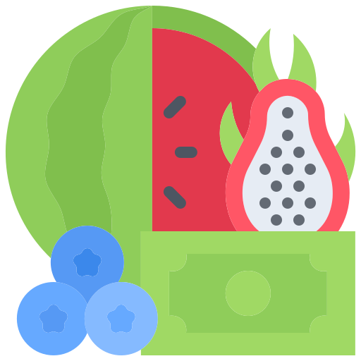 fruta Coloring Flat icono
