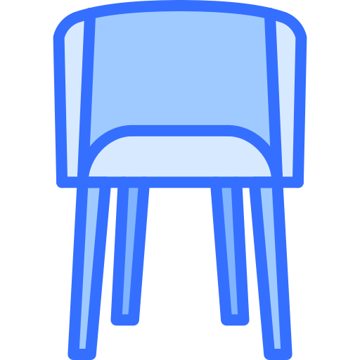 chaise Coloring Blue Icône
