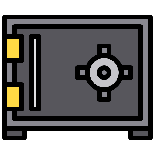 caja fuerte xnimrodx Lineal Color icono