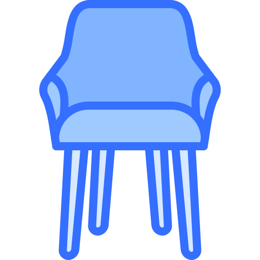 stuhl Coloring Blue icon