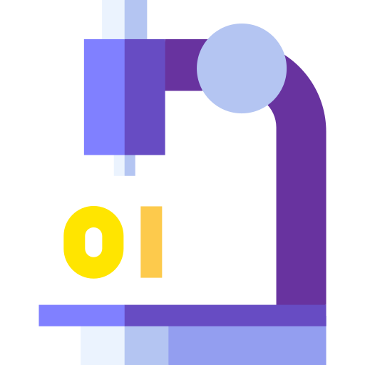 mikroskop Basic Straight Flat icon