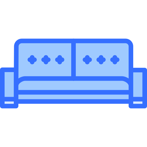 sofa Coloring Blue Icône