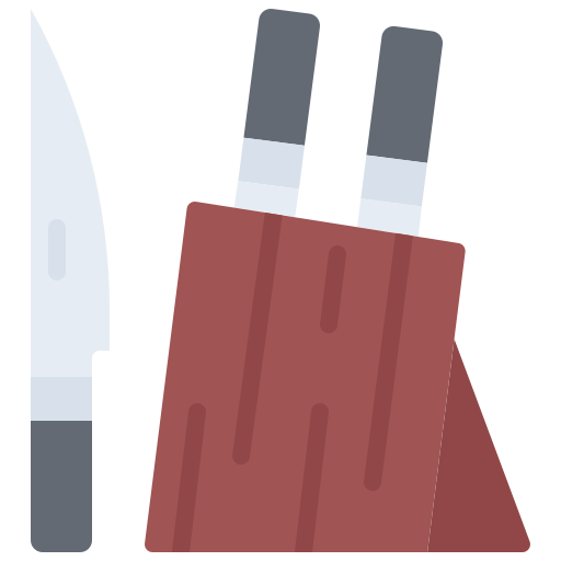 couteau Coloring Flat Icône