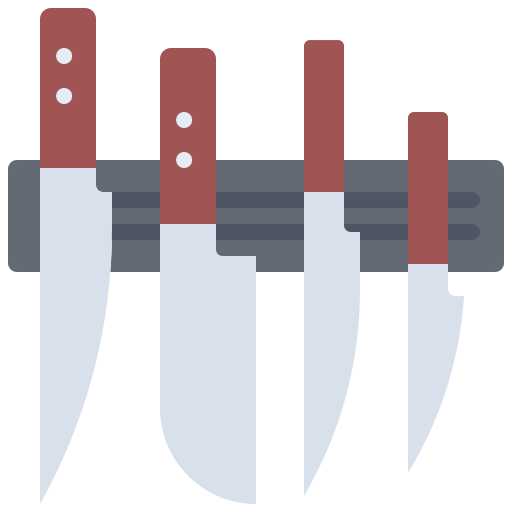 cuchillo Coloring Flat icono
