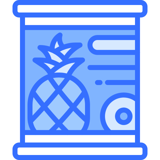 Pineapple Coloring Blue icon