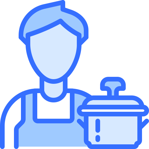 cocinar Coloring Blue icono