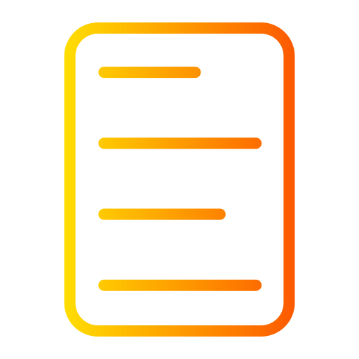 Document Generic Gradient icon