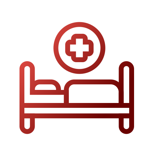 病院用ベッド Generic Gradient icon