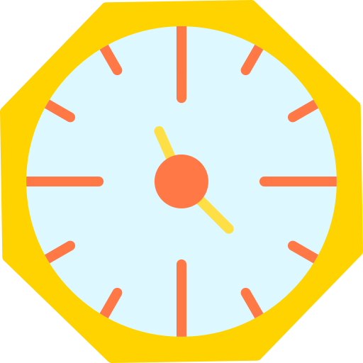 orologio da parete Generic Flat icona