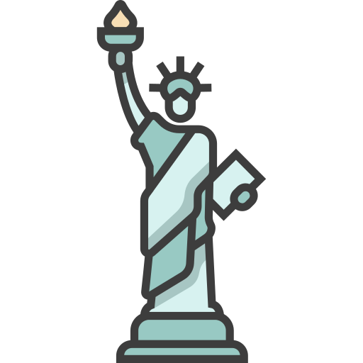 Statue of liberty Chanut is Industries Lineal Color icon