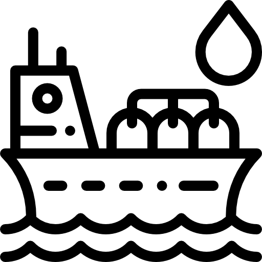 petrolero Detailed Rounded Lineal icono