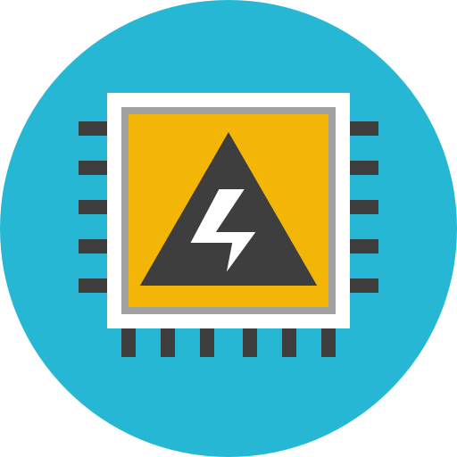 Electricity Chanut is Industries Flat Circular icon