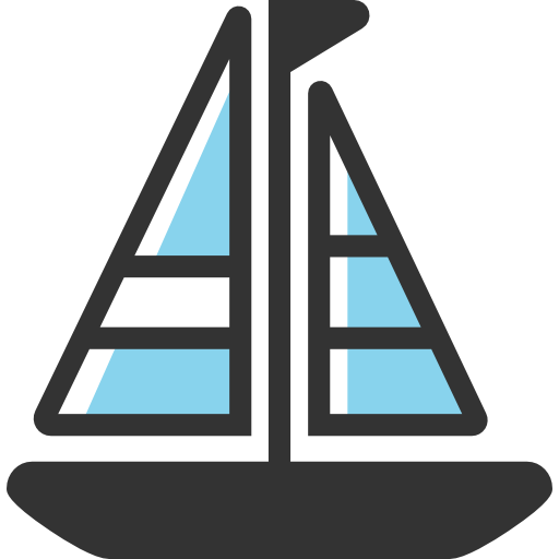 barco de vela Chanut is Industries Lineal Color icono