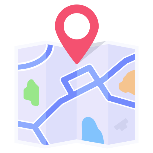 mapa vial Generic Flat icono
