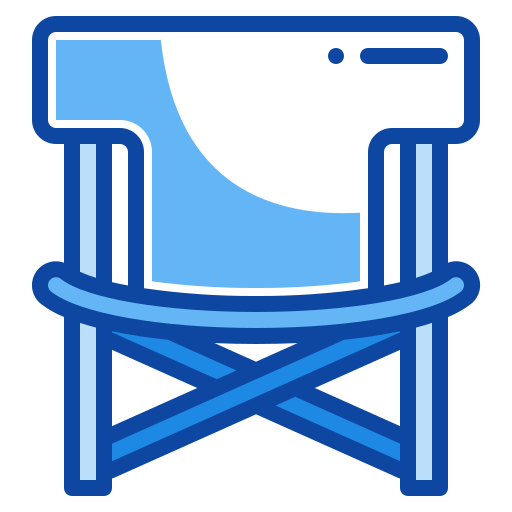 silla de camping Generic Blue icono