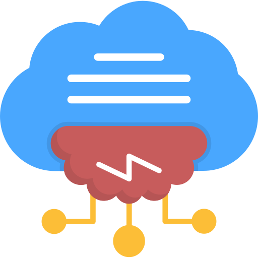 Вычислительное облако Generic Flat иконка
