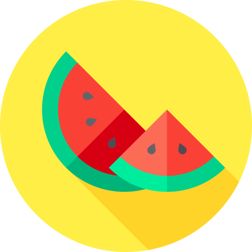 wassermelone Flat Circular Flat icon