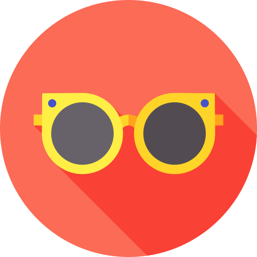 Sunglasses Flat Circular Flat icon