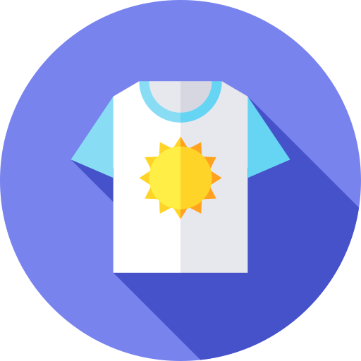 t-shirt Flat Circular Flat icon