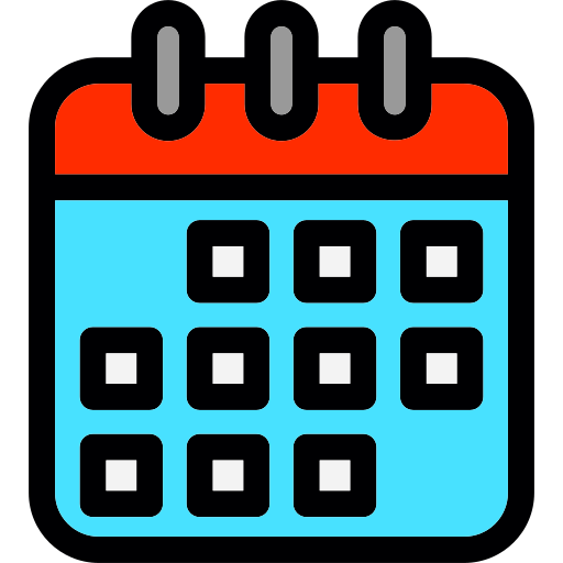 calendario Generic Outline Color icono