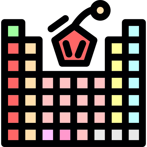 tavola periodica Generic Outline Color icona