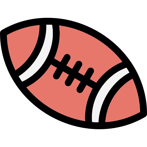 fútbol americano Generic Outline Color icono