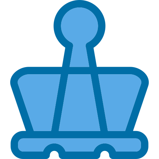 Binder clip Generic Blue icon