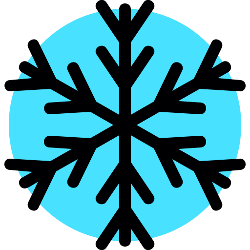 Snowflake Generic Outline Color icon