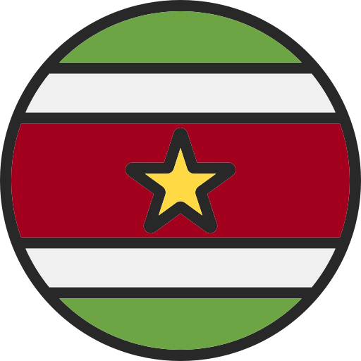 Suriname Generic Outline Color icon