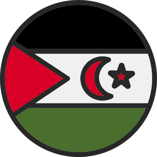 república árabe saharaui democrática Generic Outline Color icono